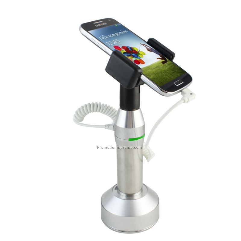 Free rotation mobile phone display shelf for iPhone stand, holder for mobile phone display security