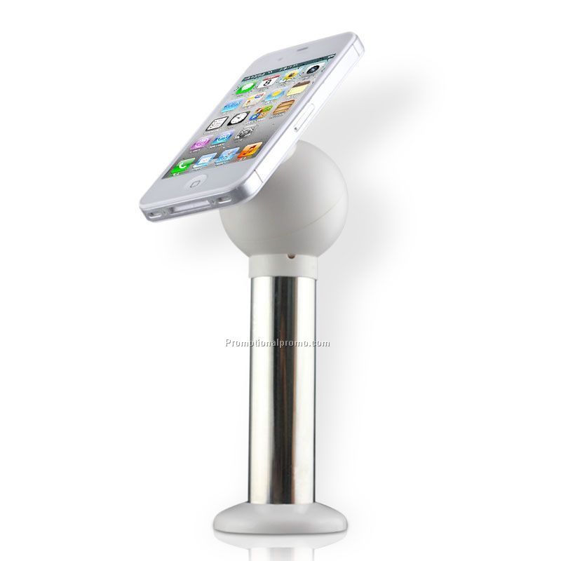 Dummy phone display stand with retractable pull box recoiller