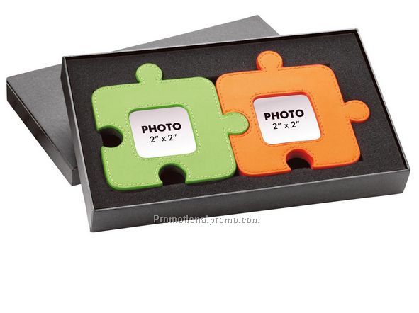 Leather Photo Frame Gift Set