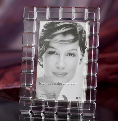 Frame with square crystal border, Crystal photo frame