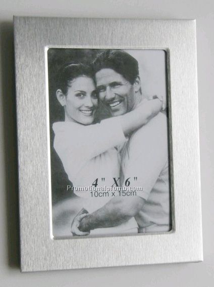 Metal brushed silver photo frame, Aluminium alloy photo frame