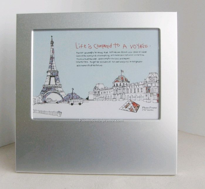Metal brushed silver photo frame, Aluminium alloy photo frame