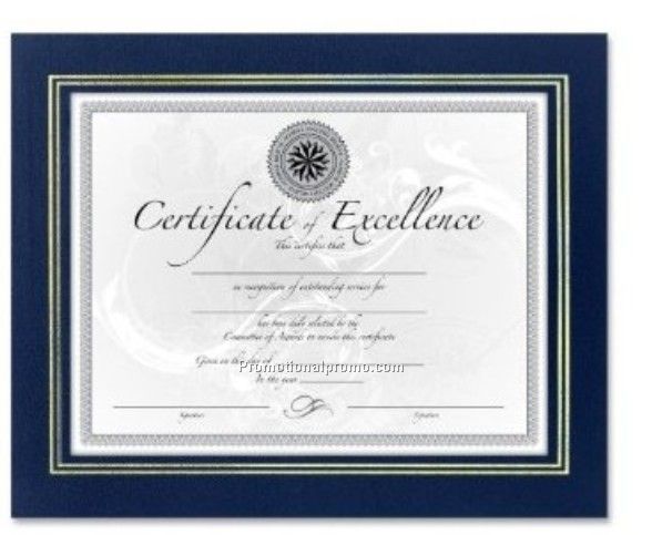 Leatherette certificate frame