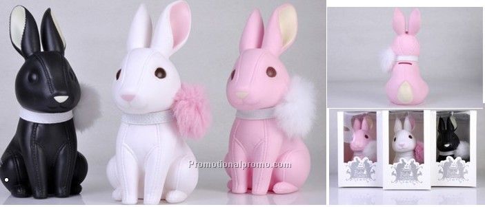 Black/White/Pink Piggy Bank