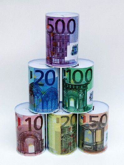 Round Tinplate Coin Bank