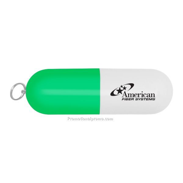 Pill Shaped USB Flash Drive UB-1671GN