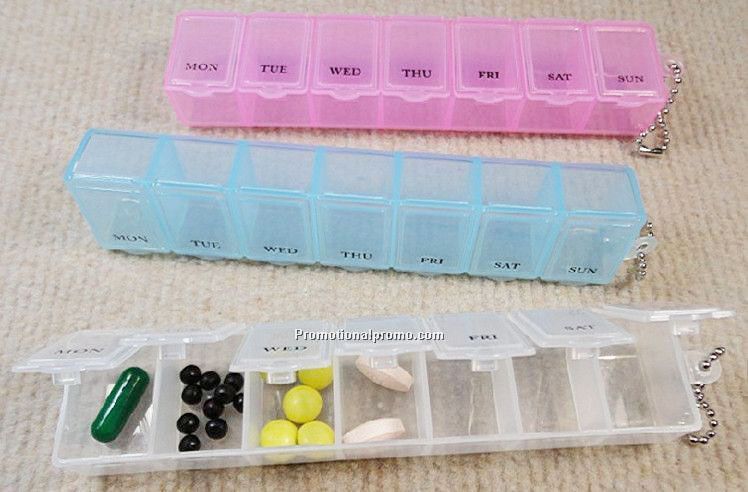 plastic pill box keychain
