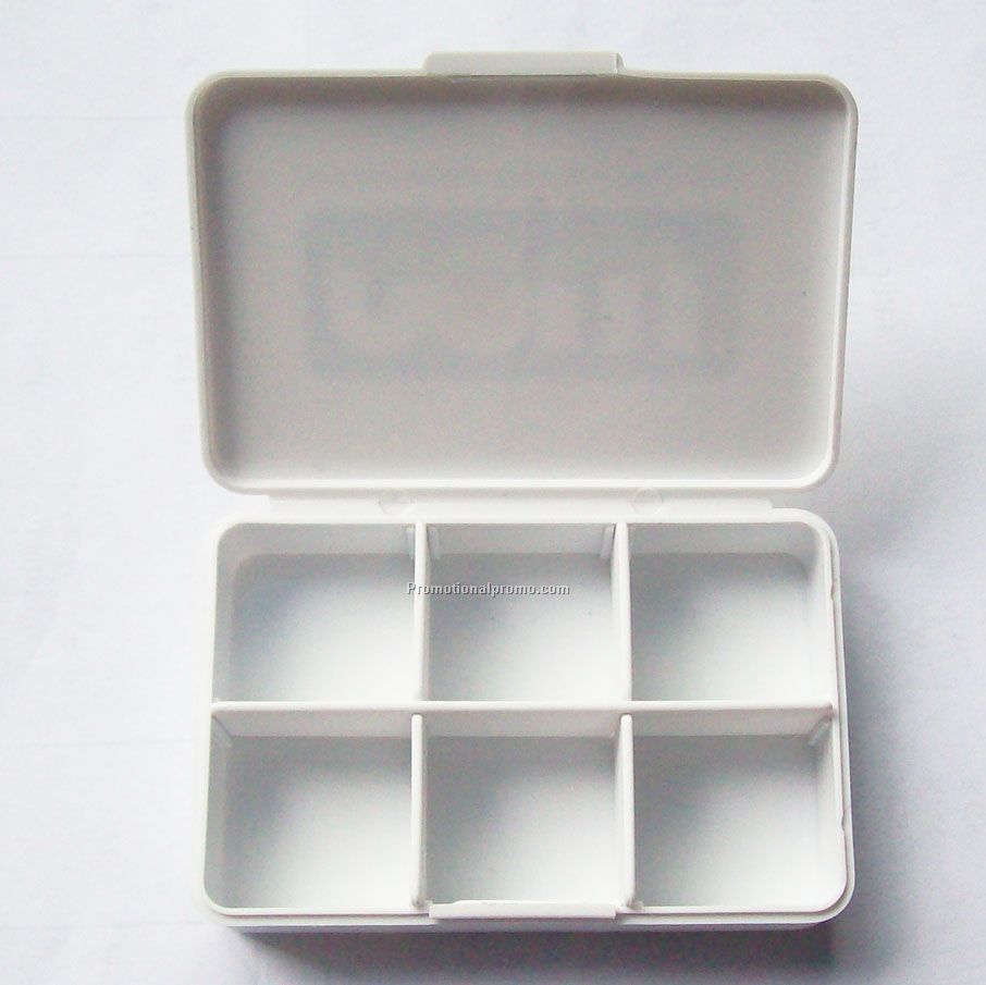 Daily Use six Square Pill Box