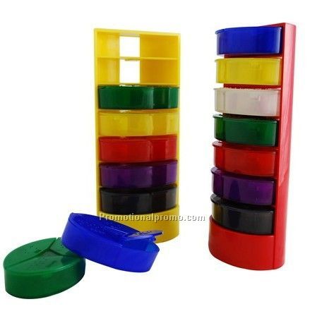 Plastic Pill Box-21 compartment (grid)