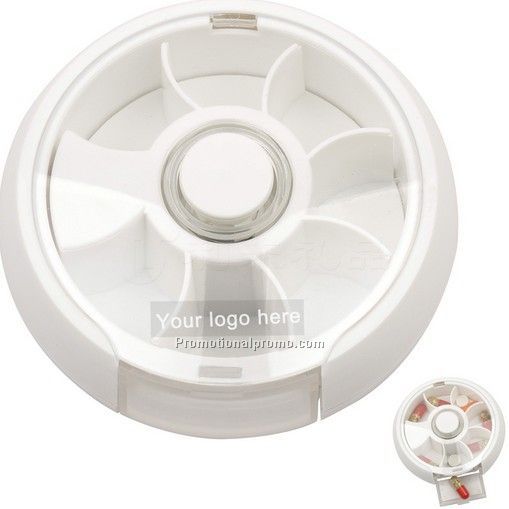 New design round plastic pill box