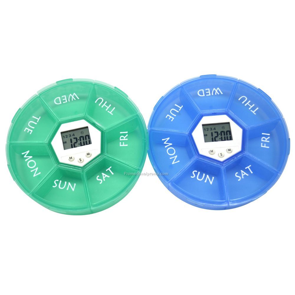 7 Day Medicine Pill Reminder Box with alarm timer