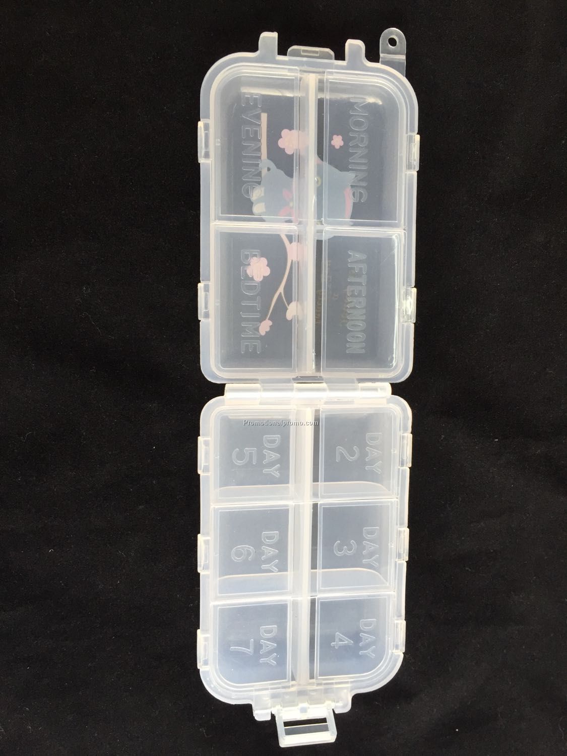 Printed Logo Plastic Pill Box