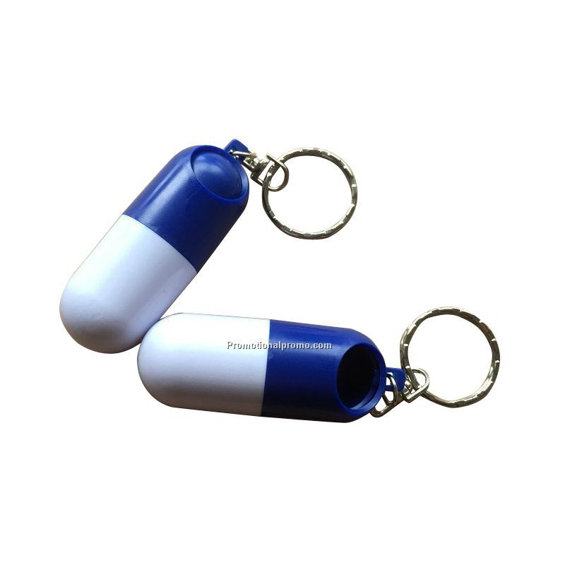Pill box keyring