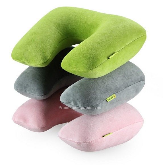U-shaped inflatable pillow