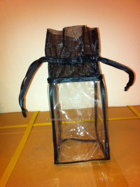 Vinyl Round drawstring bag