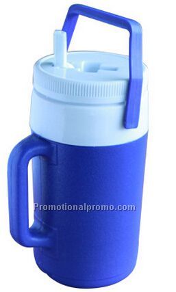 2L blue cooler container, water container