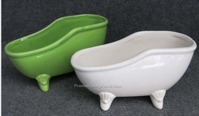 ceramic Mini bathtub shape container