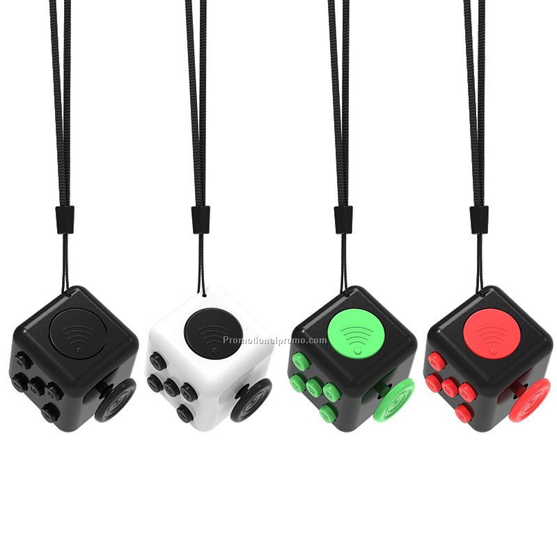 3.3cm Bigger Fidget Toy Cube with Lanyard for Kids and Adult