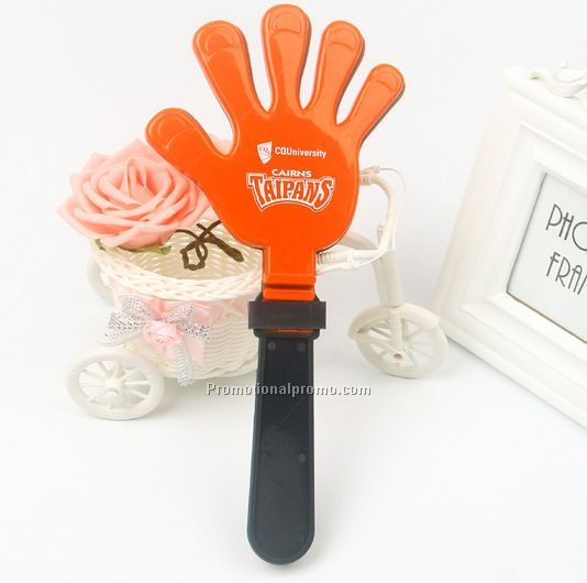 PP hand clappers with custom logo on one side or both side