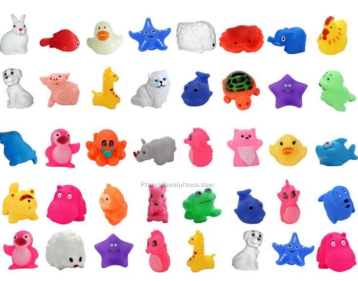 Safe Vinyl Floating Dolphin Squeeze Bath Toys For Kids