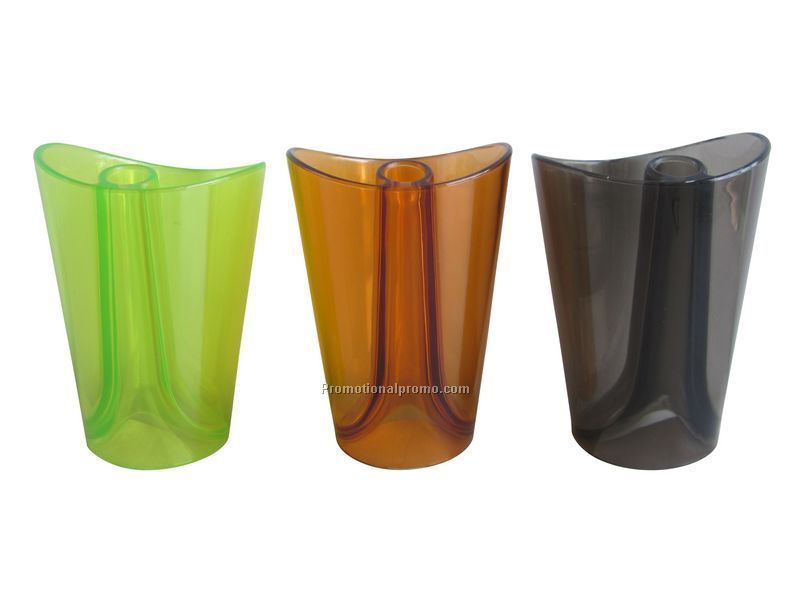 Double wall Plastic toothbrush cup