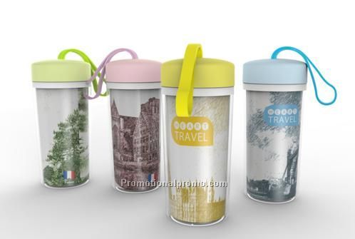 Double wall plastic cup