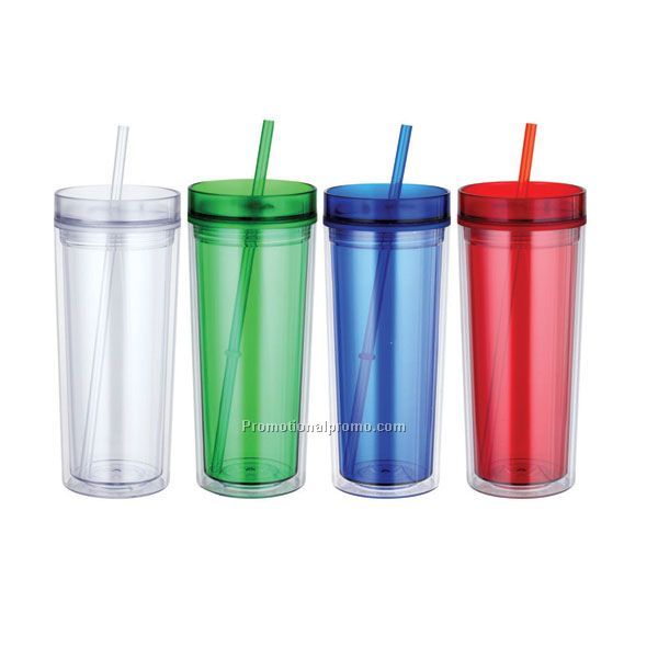 Double wall tumbler with custom logo