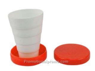 Wholesale Folding Portable Collapsible Plastic Cups Telescopic Cups Camping Hiking Drinkware Random Color