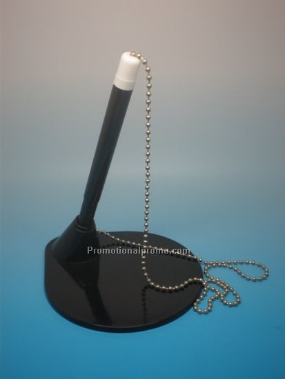 metal chain table counter pen