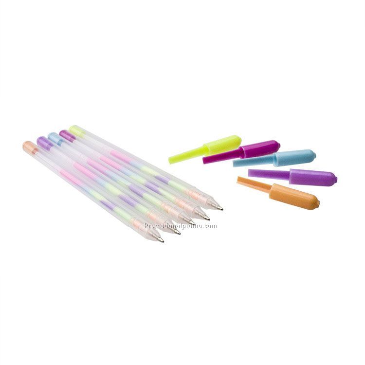 Rainbow gel ink pen