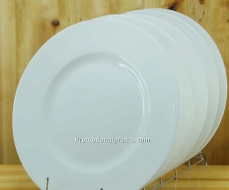 10.5 inches White porcelain plate