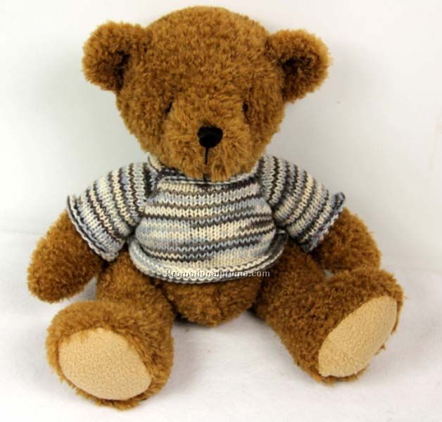 Stuffed Teddy Bear  with Knitted T-shirt