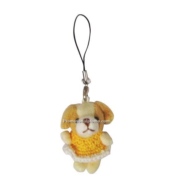 plush dog key chain