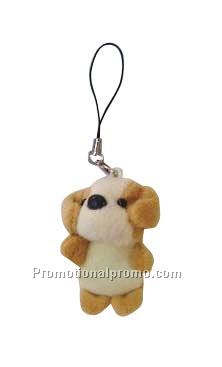 plush dog keychain