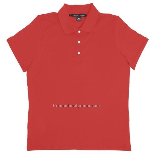 Polo Shirt - Devon & Jones Ladies Jersey Polo, Egyptian Cotton