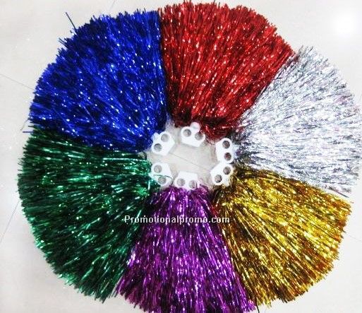 Matalic colors cheer pom pom