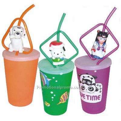 PP Cartoon Straw Cup
