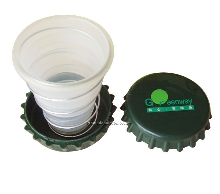 Plastic advertising collapsible cup, folding cup