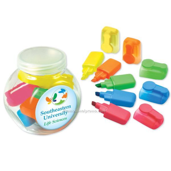 Pot Screw lid  Holding 5 pens highlighter