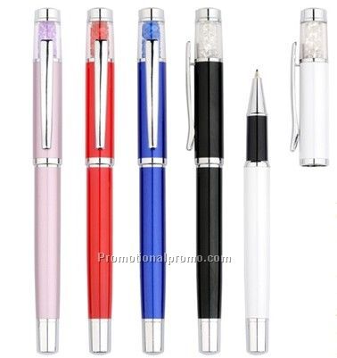 Metal Crystal Gel Ink Pen