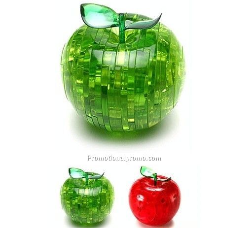 Apple Shape 3D crystal puzzle