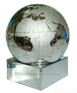 Magnetic Metal Globe Puzzle