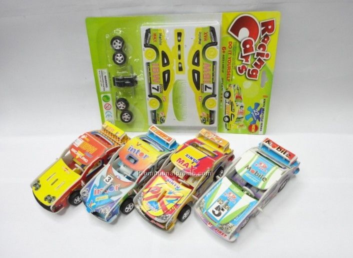 Puzzles toys carboard car