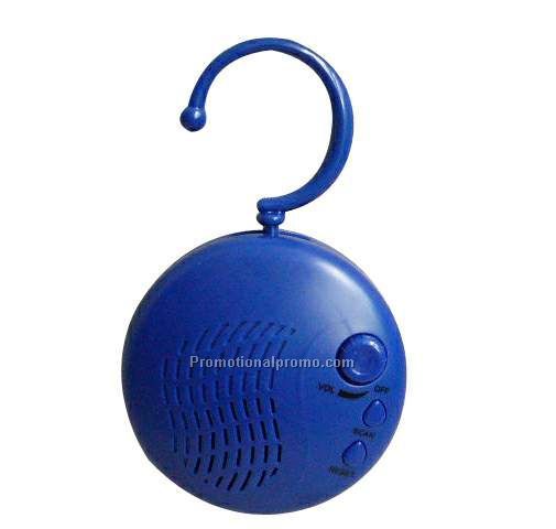 Hanging shower radio