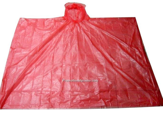 Disposable PE Rain Poncho