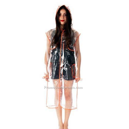 New transparent EVA women raincoat