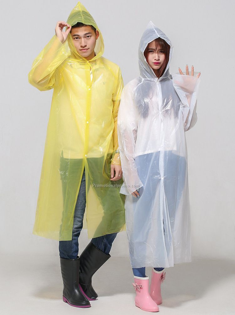PE raincoat logo oem