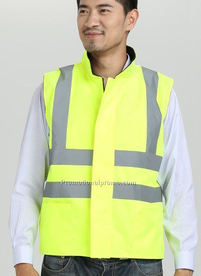 High Visibility Polyester Oxford Safety Vest