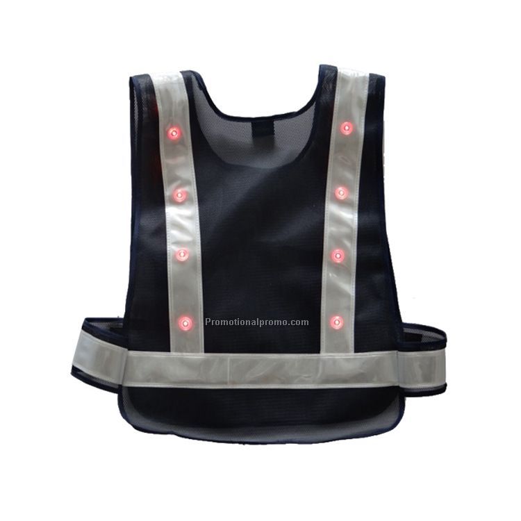 LED reflective safety vest