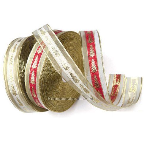 Promotional christmas colored ribbon